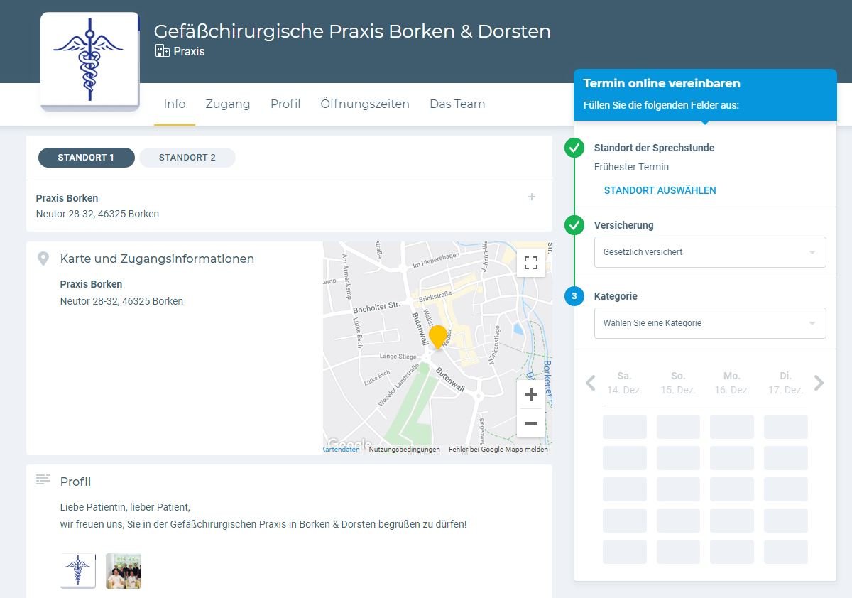 NEU: Termine online vereinbaren